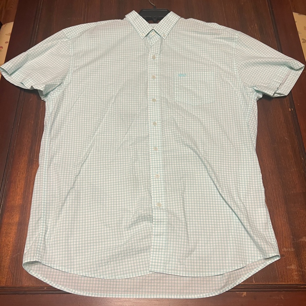 Coastal Cotton Button-Up Short Sleeve, Size: X-Large